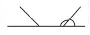 two angles on a straight line that are touching